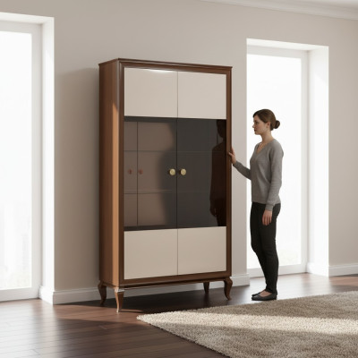 Luxury showcase living room furniture cabinet glass display cabinets designer cabinets sideboard