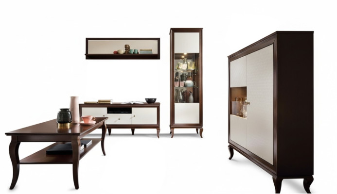 Living room set display cabinet dresser mirror wall units dressers
