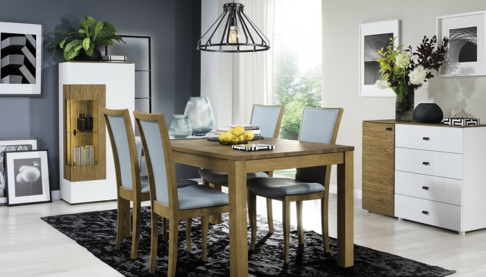 Set of 4 luxury design upholstered chairs solid wood office dining chairs seat