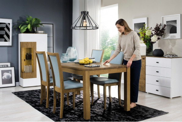 Set of 6 Luxury Design Upholstered Solid Wood Chairs Office Dining Room Chair Seat