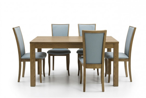 Set of 6 Luxury Design Upholstered Solid Wood Chairs Office Dining Room Chair Seat