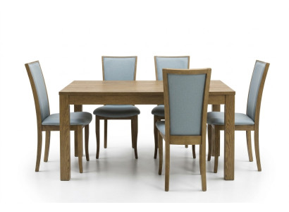 Set of 6 Luxury Design Upholstered Solid Wood Chairs Office Dining Room Chair Seat