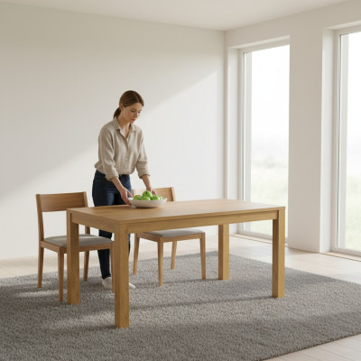 Design dining table in antique style dining table modern tables living room wood 160/220cm