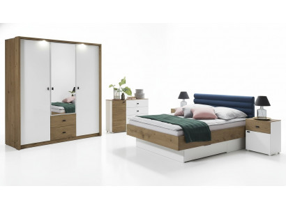 Designer upholstered bed bedding beds fabric wood luxury double bed marriage bed 180x200cm
