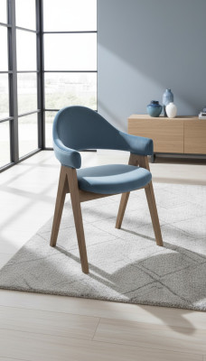 Luxury design upholstery solid wood chair chairs seat back office dining room