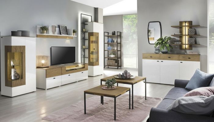 Set Modern Living Room Wall Display Cabinets TV Wardrobe Living Room Baroque Style