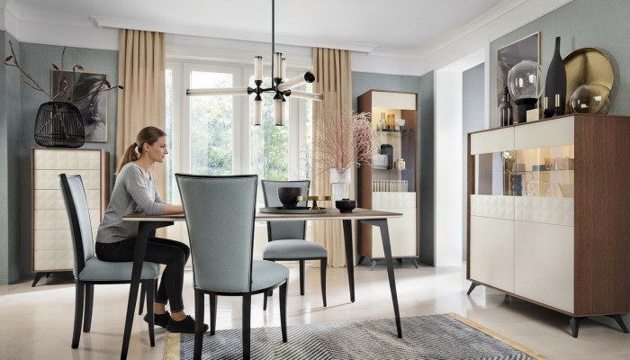 Dining table wood tables table dining room solid designer 160x90x76cm