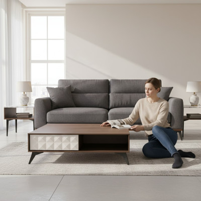 Coffee table side table living room design coffee table leather sofa tables new wood