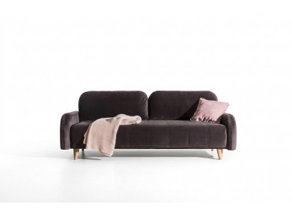 The luxurious large sofa bed is made from high-quality material.
