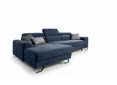 Stylish, very soft, ultra-comfortable corner sofa with fashionable and luxurious upholstery.