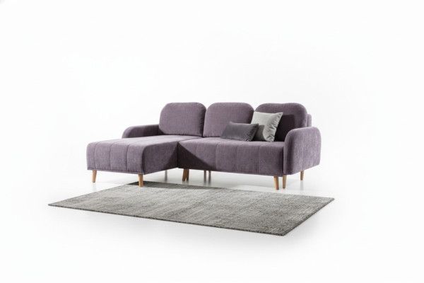 Comfortable corner sofa combines modern and functional design.