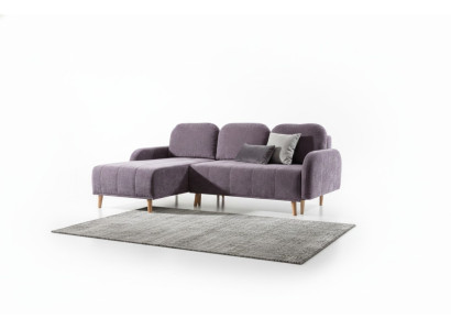 Comfortable corner sofa combines modern and functional design.