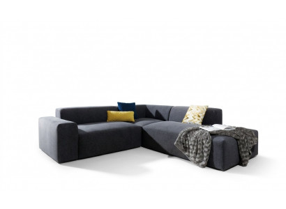 Corner sofa L-shape sofa living landscape set upholstery fabric design modern