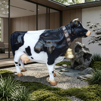 Stand Cow Decoration Farm Decor Garden Cows Sculpture Cow 75cm XXL New