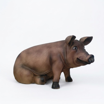Mast Pig Farm Decoration Garden Figures Statue Animal Sausage Statues Decor