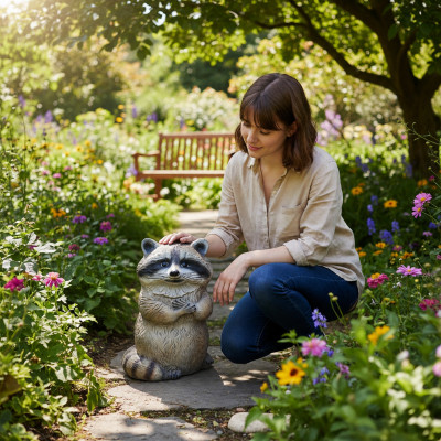 Abstract Raccoon Garden Decoration Statue New Sculptures Figures Sculpture
