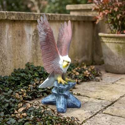 USA Eagle Hawk Abstract Modern Statue Figure Bird of Prey Garden Decoration 100cm