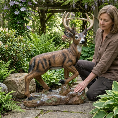 Deer Elk Forest Decorative Modern Sculpture of a Deer Decoration Garden