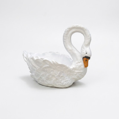 Swan Decorative Statue Garden Figures Statues 54cm Life-Size Figure Plastic