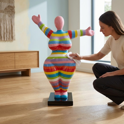 Modern living room decoration statue figures sculptures abstract 85cm colorful decor