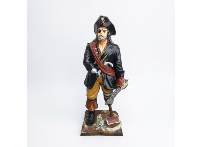 Pirate Figure Statue Design Sculpture Decoration Caribbean Pirates Garden Decor 100cm