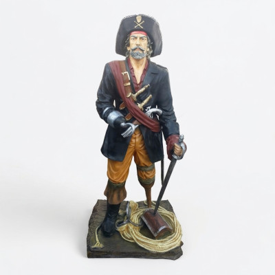 Pirate figure statue privateer buccaneer corsair sculpture decoration 200 cm