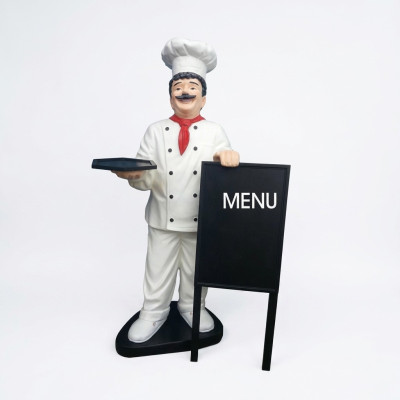 Chef figure statue sculpture advertising figure menu board advertising stand restaurant new