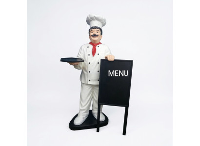 Chef figure statue sculpture advertising figure menu board advertising stand restaurant new
