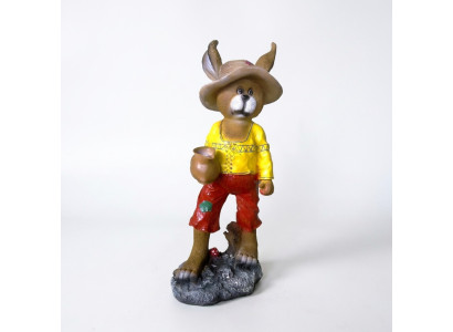 Hare figure abstract figures statues modern statue colorfully painted new 76cm