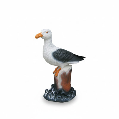Deco Figure Seagull Bird Garden Figures Sculpture Statues Sculptures 43cm New