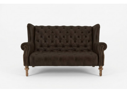 Black Chesterfield Sofa Modern Three-Seater Stylish 3-Seater