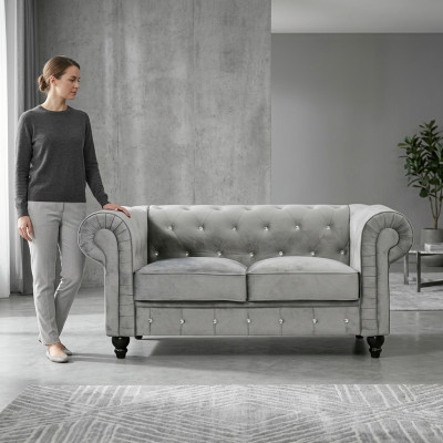 Chesterfield sofa couch upholstery fabric leather sofas upholstery set 2 seater