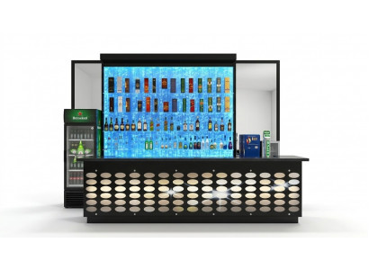 LED display bar water wall column illuminated water walls bar counter display furniture