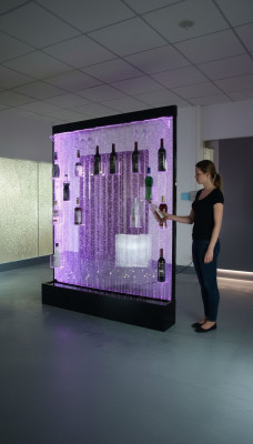 LED Water Wall Bar Shelf Column Water Columns Counter Shelves Designer