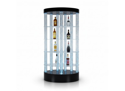 Designer bar reception counter water wall water column counter shelves