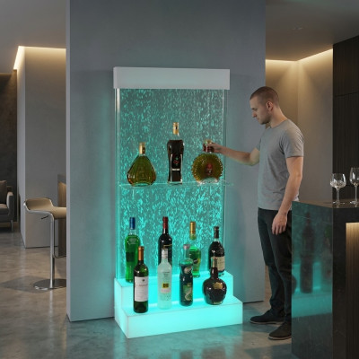 Designer LED bar shelves water wall bar counter shelf furniture
