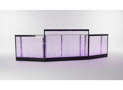 Counter shelf bar water wall column illuminated counter shelves furniture
