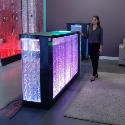 Bar table water wall bar counter illuminated bar table bar counter LED shelf