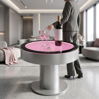 Design table coffee table water columns column water sofa LED illuminated