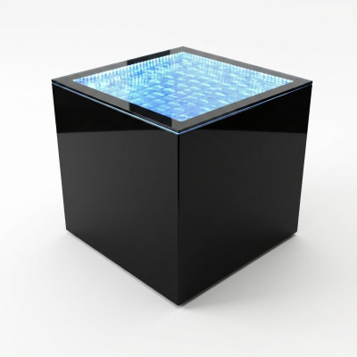 LED square side table coffee table living room furniture water column