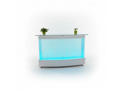 Water Wall Design Bar Counter Column Illuminated Luxury Tables