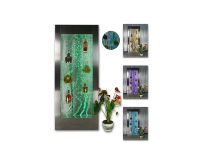 Regal Designer Illuminated LED Water Wall Bar Shelf Column