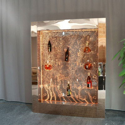LED water wall shelf bar furniture fancy shelves cabinet
