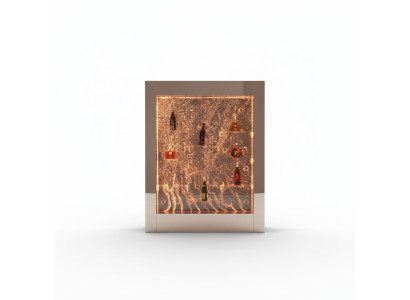 LED water wall shelf bar furniture fancy shelves cabinet