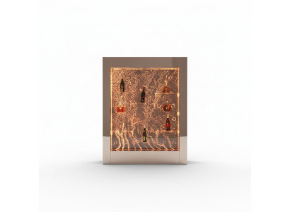 LED water wall shelf bar furniture fancy shelves cabinet