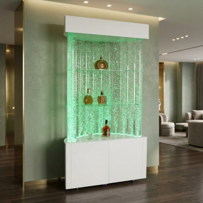 LED shelf bar water wall column decoration illuminated water walls bar counter