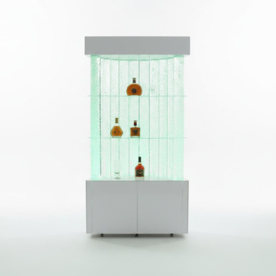 LED shelf bar water wall column decoration illuminated water walls bar counter