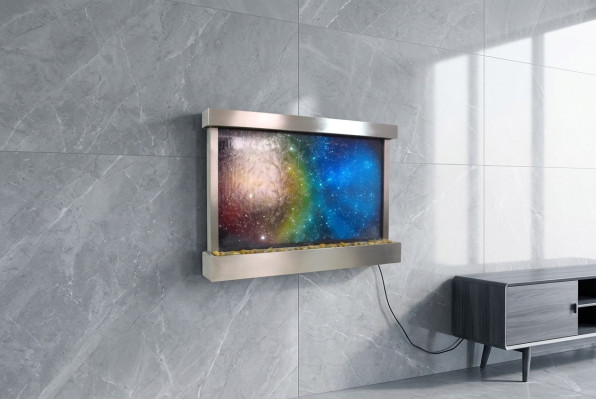 LED water wall designer water columns waterfall picture frame 145x97
