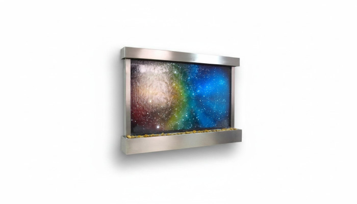 LED water wall designer water columns waterfall picture frame 145x97