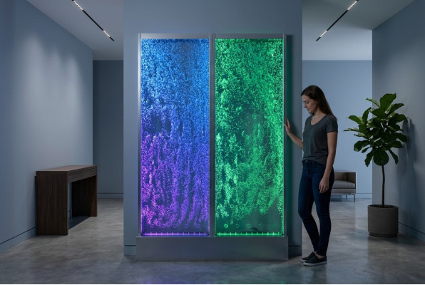 Wall panel with water bubbles LED water wall designer water wall